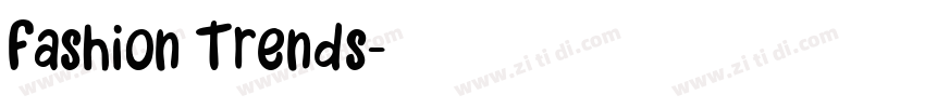 Fashion Trends字体转换